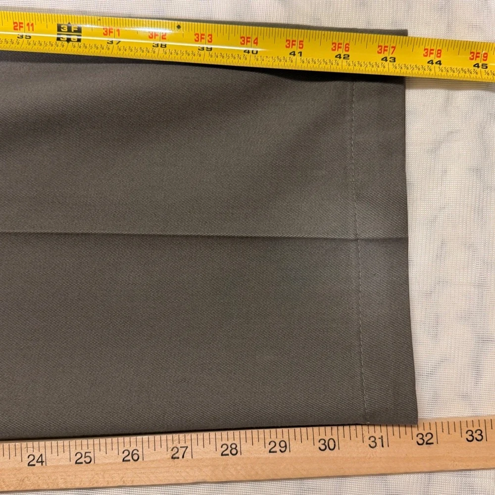 Dockers Mens 36x32 Pleated Chinos Olive Green Cotton Twill Pants 40443-8136‎